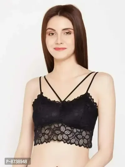 Stylish Women And Girls Fancy Bra black-thumb0