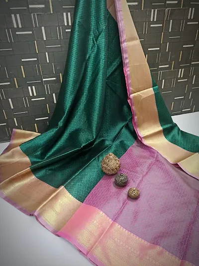 Elegant Silk Cotton Saree with Blouse piece 