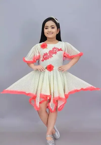 Stylish Blend Embellished Frocks For Girls