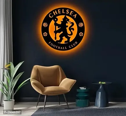 Beautiful Chelsea LED Logo Backlight Night Lamp With Remote Control Chelsea 12X12 inch Wall Decor-thumb0