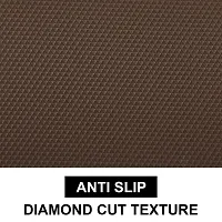 HOME BUY EVA Useful and Multipurpose Anti Slip Mat Polyester Blend Super Strong Textured Anti Slip Eva Mat, (45 X 500 Brown)-thumb1