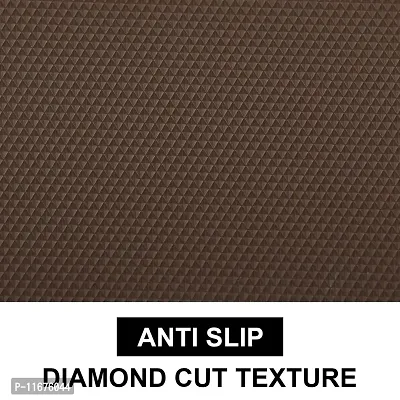 HOME BUY EVA Useful and Multipurpose Anti Slip Mat Polyester Blend Super Strong Textured Anti Slip Eva Mat, (45 X 500 Brown)-thumb2