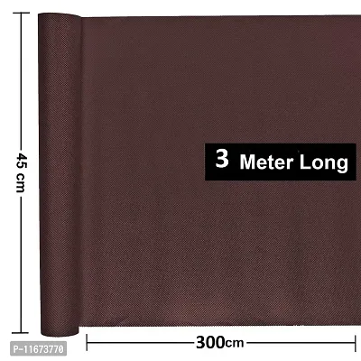 KANO Multipurpose Textured Super Strong Anti-Slip Mat Liner - Size (45x300 (Brown))-thumb2