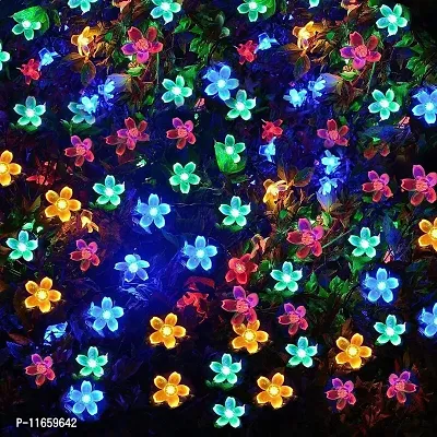HOME BUY 36 Led Blossom Flower Decoration Lights Plug in Fairy String Lights Diwali Christmas Home Decorative Lights (Steady Lights, Multi Color)-thumb3