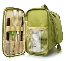 HOME BUY Multifunctional Travel Toiletry Bag Extra Large Makeup Organiser Cosmetic Case Household Grooming Kit Storage Travel Kit Pack with Hook (Green) (Red)-thumb3