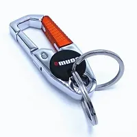 Omuda Hook Locking Silver Metal key ring Key chain for Bike Car Men Women Keyring (omuda3747)-thumb2