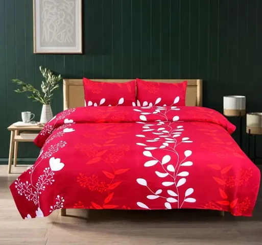 Polycotton Floral Printed Double Bedsheets