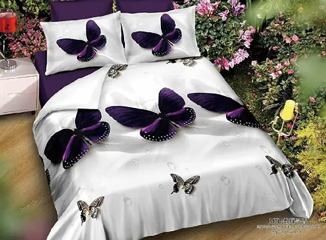 Queen Size Polycotton Printed Bedsheets