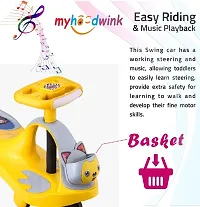 Myhoodwink Cat Magic Swing Cars for Kids | Push Ride on Car for Kids with LED Light and Music | Ride on Toy Kids Car | Magic Car Rider for Kids 2 to 8 Years Boy  Girl-thumb4