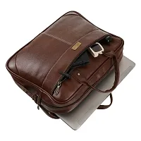 Brown Office Laptop Bag Briefcase Notebook Professional Business 15.6 Inch Briefcase Messenger Sling College Bag Water Resistant Laptop Bag Tablet Business Carrying Handbag for Women and Men-thumb1
