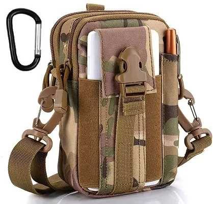 Multipurpose Tactical EDC Belt Bag Purse With Cell Phone Holster Holder And Hook Tactical Waist Bag