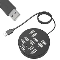 ReTrack 8 Ports USB Hub, Round Shape Multi-Port Adapter and Data Transmission Splitter Box, Charge Faster and Easier for Phone, USB Flash Disk,Tablet, Other USB Devices-thumb4