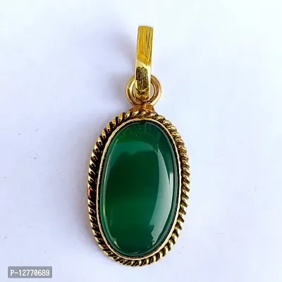 Buy Green Hakik Pendant 11.25 12.25 Ratti Lab Certified Sulemani Hakik Panchdhatu Gold Plated Pendant Locket For Men Women Online In India At Discounted Prices