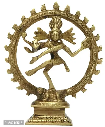 Skywalk Metal Brass Natraj Statue |Lord Shiva Dancing Natraj/Nataraja Statue| Decorative Sculpture |Religious Idol(Size-5 inch)