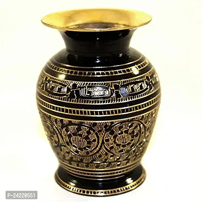 SkyWalker Metal Flower Vase (4 Inch, Gold; Black)-thumb0