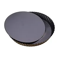 Skywalk Stainless Steel Non Stick Bakeware/Carbon Steel Pizza Pan - 1 Piece, Black-thumb2