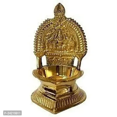 Skywalk Metal Brass Laxmi Diya for Puja-thumb0