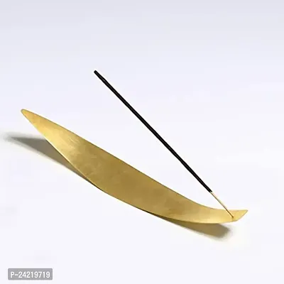 Aluminum Incense Holder-Agarbatti Stand (10 x 1.5 inch, Golden)