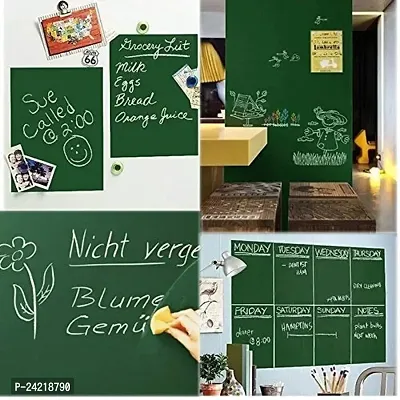 Green Board Vinyl Wall Sticker Removable Decal for Home/School/Office/College/Study Room/Kitchen (45 x 200 cm) (Green)