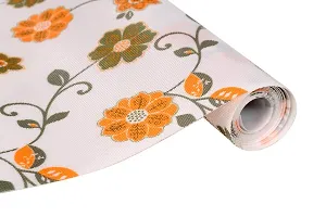 Multipurpose Textured Super Strong Anti-Slip Mat Liner Eva Mat Floral Print- Size 45X150cm-thumb1