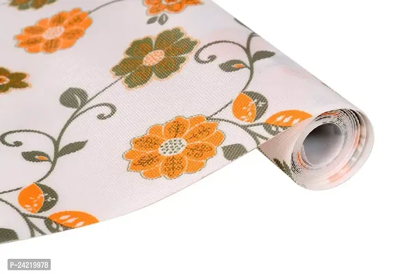 Multipurpose Textured Super Strong Anti-Slip Mat Liner Eva Mat Floral Print- Size 45X150cm-thumb2