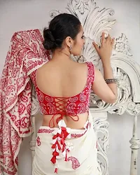 Georgette Saree With Embroidery Work-thumb1
