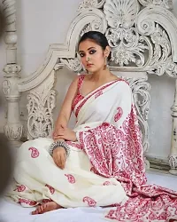 Georgette Saree With Embroidery Work-thumb2