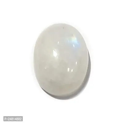 JEMSKART Moonstone 7.25 Ratti 6.25 Carat Pure Cabochon Cut Natural Certified Chandrakant Mani Gemstone