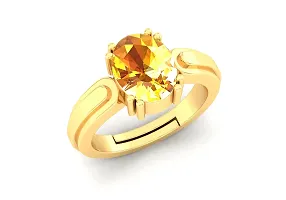 Sidharth Gems 4.25 Ratti 3.15 Carat Certified Unheated Untreatet AAA++ Quality Natural Yellow Sapphire Pukhraj Gemstone Ring Gold for Women's and Men's-thumb3