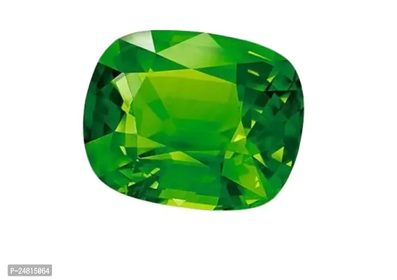 JEMSKART 8.25 Ratti 7.00 Carat Certified Unheated Untreated Cushion Cut Natural Peridot Loose Gemstone by Lab Certified for Man Or Women