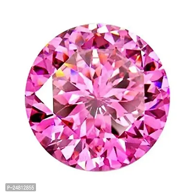 JEMSKART Lab Certified Round Pink American Zircon Gemstone 4.25 Carat 5.00 Ratti Jarkan Faceted Cut Loose Gemstone