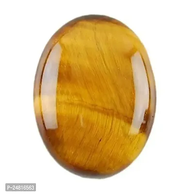 Tiger Eye Stone 5.25 Ratti 4.00 Carat Natural Earth Mined AA+ Quality Lab-Certified Tiger Eye/Tiger Stone/Tiger's Eye Chitti Loose Gemstone