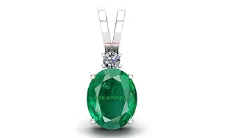 10.25 Ratti 9.00 Carat Natural Emerald Panna Pendant Locket (Astrological Purpose Panna Pendant) for Men and Women-thumb1