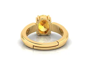 Sidharth Gems 3.25 Ratti 2.15 Carat Certified Unheated Untreatet AAA++ Quality Natural Yellow Sapphire Pukhraj Gemstone Ring Gold for Women's and Men's-thumb1