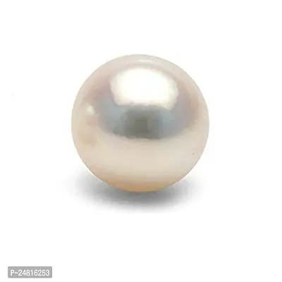 11.25 Ratti 10.00 Carat White Pearl Gemstone Certified Moti Stone for Man and Woman with Lab Certificate-thumb2