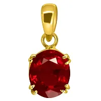 Ruby Pendant/Locket 7.25 Ratti 6.00 Carat Certified Burma Ruby Astrological Purpose Panchdhatu Pendant Locket for Men and Women (Ruby)-thumb1