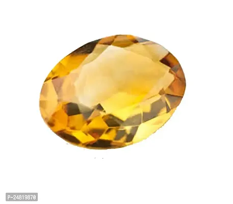 11.25 ratti Sunela Stone Original Certified Natural Citrine Success Gemstone for Men  Women (Lab Tested)