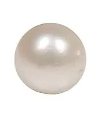 JEMSKART 11.25 Ratti Pearl Stone Original with Certified Card {Pearl Gemstone Original Certified/Pearl Stone/Pearl South sea/moti Gemstone Certified Natural}-thumb1