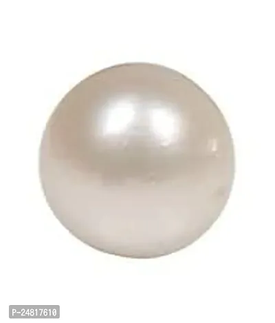 JEMSKART 11.25 Ratti Pearl Stone Original with Certified Card {Pearl Gemstone Original Certified/Pearl Stone/Pearl South sea/moti Gemstone Certified Natural}-thumb2