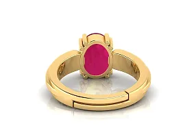 SIDHARTH GEMS 12.00 Ratti Certified Unheated Untreatet A+ Quality Natural Ruby Manik Gemstone Panchdhatu Gold Ring for Women and Men-thumb4