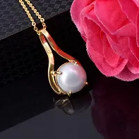 Sidharth Gems 12.25 Ratti 11.00 Carat Carat South Sea Pearl Gold Plated Pendant Locket Moti Stone Natural Certified Gemstone for Men and Women (White-thumb3