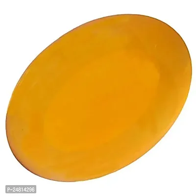 SIDHARTH GEMS 6.00 Ratti 5.00 Carat Natural Yellow Aqeeq Stone/Yellow Stone/Real Akik Stone/Original Hakik Stone/Onyx Stone/Agate Stone Lab Certified Loose Gemstone-thumb0