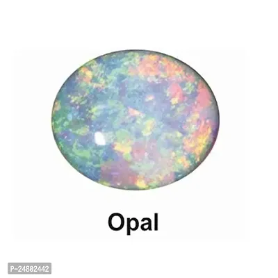 Sidharth Gems 10.25 Ratti 9.00 Carat Natural AA Opal Gold Plated Pendant Certified Natural Australian Opal Stone Gold Plated Pendant for Men and Women by Lab Certified-thumb2