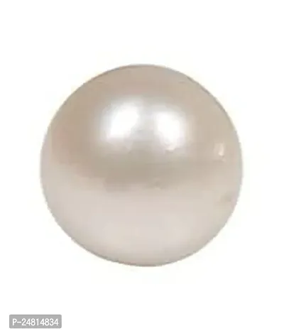 JEMSKART 6.25 Ratti Pearl Stone Original with Certified Card (Pearl Gemstone Original Certified/Pearl Stone/Pearl South sea/moti Gemstone Certified Natural)