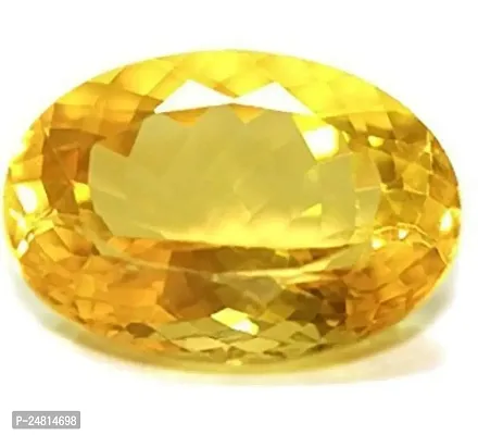 JEMSKART 7.00 Ratti 6.00 Carat Sunela Stone Original Certified Natural Citrine Success Gemstone for Men  Women {Lab Tested}-thumb2