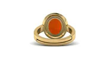 Sidharth Gems 13.00 Ratti Gomed Ring Natural Quality  Original Stone Panchdhatu  Ashtadhatu Metal Adjustable Ring Rashi Ratna Loose Gemstone Ring for Men and Women-thumb4