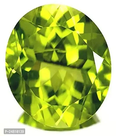 SIDHARTH GEMS 9.00 Ratti 8.00 Carat Lab Certified Peridot Stone Gemstone with Lab Certificate