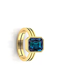 SIDHARTH GEMS 12.25 Ratti 11.00 Carat Color Changing Alexandrite Ring Gold Plated AAA Quality Excellent Shinning Stone-thumb3