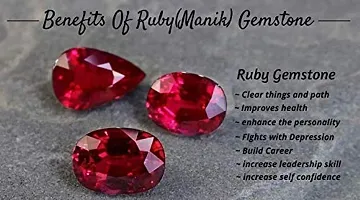 Sidharth Gems 5.25 Ratti/4.45 Carat Ruby (MANIKYA/MANIK/MAANIK Stone) Certified Natural Gemstone-thumb2