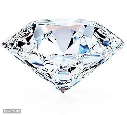 JEMSKART Zircon 7.25 Ratti 6.25 Carat Certified American Diamond Stone for Men and Women-thumb0